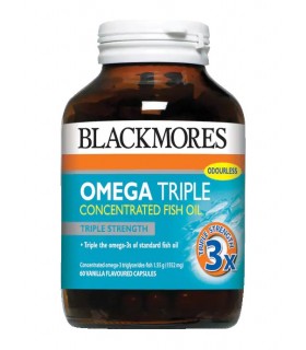 Blackmores Omega Triple Concentrated Fish Oil 60's/Bot