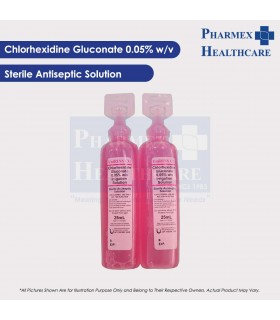UNIRINS Chlorhexidine Gluconate 0.05% w/v Irrigation Solution, 25ml