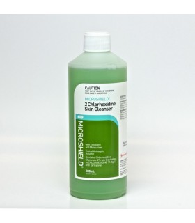 Microshield 2 Skin Cleanser with 2% Chlorhexidine 500ml, Per Bottle