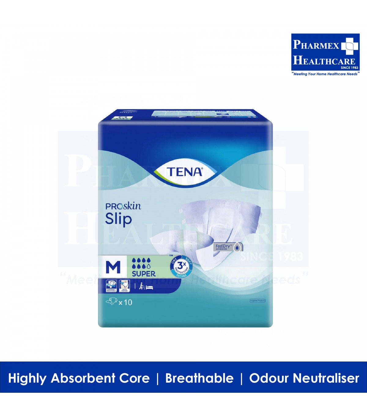 TENA Slip Super Adult Diapers - Medium
