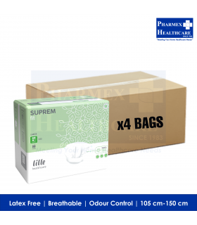 LILLE SUPREM Fit Adult Diapers, Green Super, 22 Pcs/Pack (Size L)