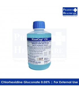 Rinscap CG Chlorhexidine Gluconate 0.05% w/v Irrigation Solution, 500ml, 1 Bottle