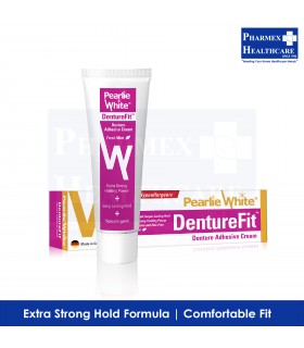 PEARLIE WHITE DentureFit Denture Adhesive Cream 40g