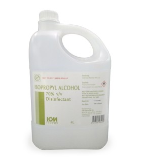 Isopropyl Alcohol 70% V/V, 4 Litres, Per Bottle